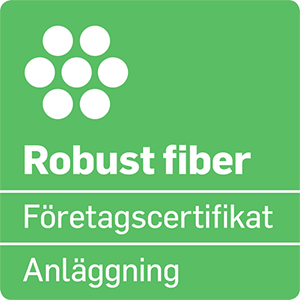Företagscertifikat för robust fiber: Anläggning