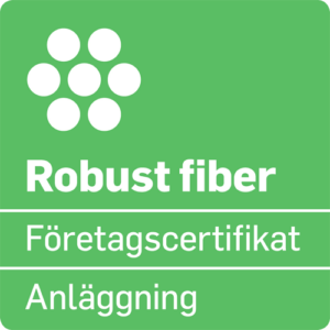 Företagscertifikat för robust fiber: Anläggning
